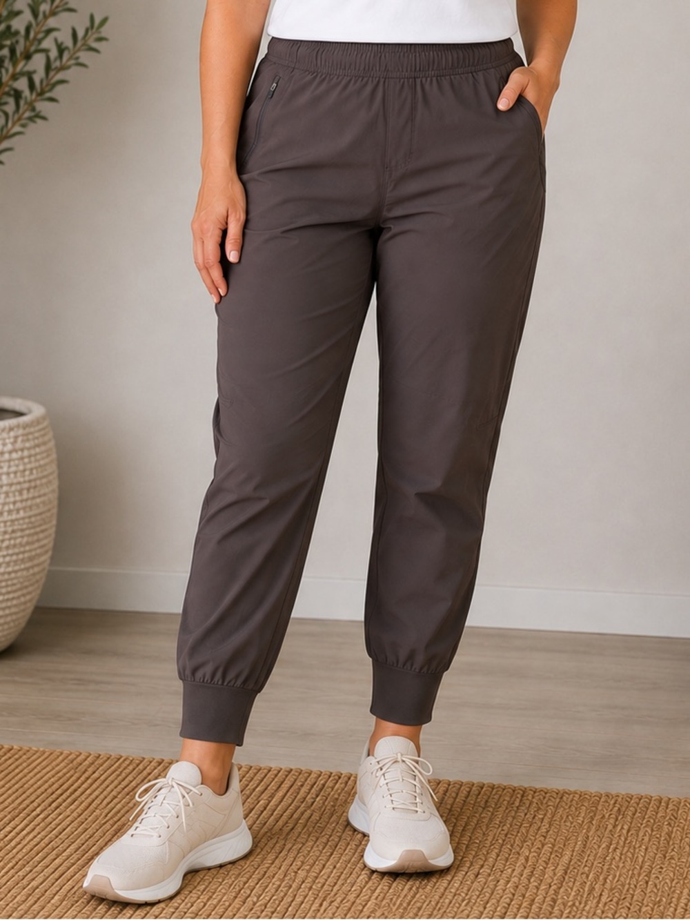 Eddie Bauer Hiking Jogger Pants Women 22W Performance Stretch Outdoor Travel